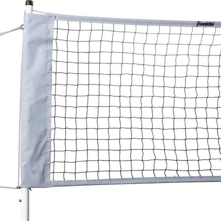 FRANKLIN SPORTS Volleyball and Badminton Net, 30 ft L, 2 ft W, Plastic, White 50613